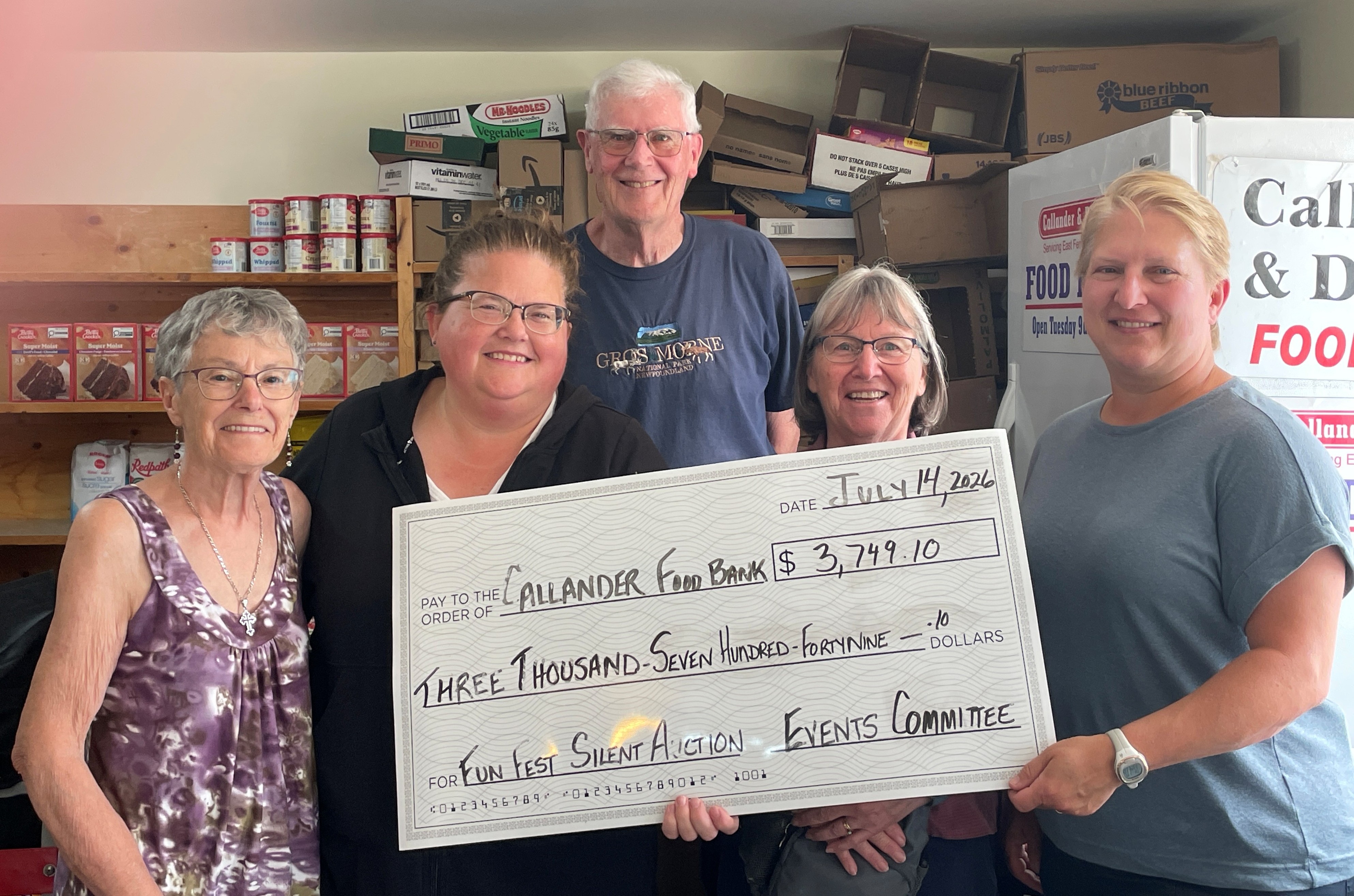 🎉 FunFest Silent Auction Raises $3,749.10 for the Callander Food Bank! 🎉